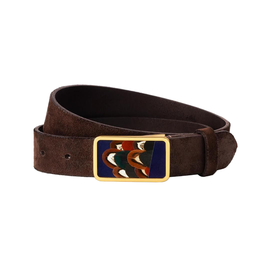 Brackish Trippin Tipsey Chocolate Suede Navy Belt-Women's Accessories-28-Kevin's Fine Outdoor Gear & Apparel
