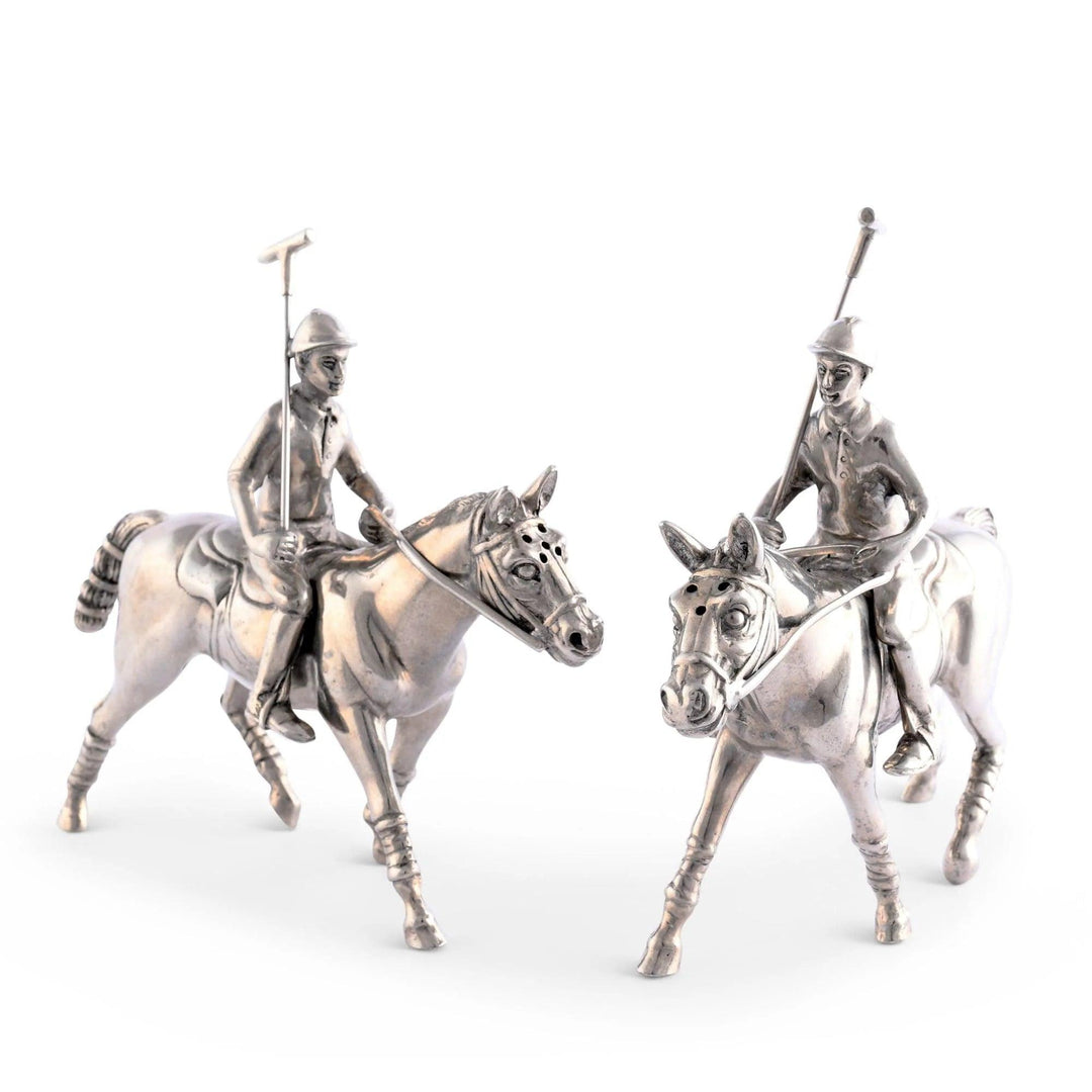 Pewter Polo Player Salt & Pepper Set-Home/Giftware-Kevin's Fine Outdoor Gear & Apparel