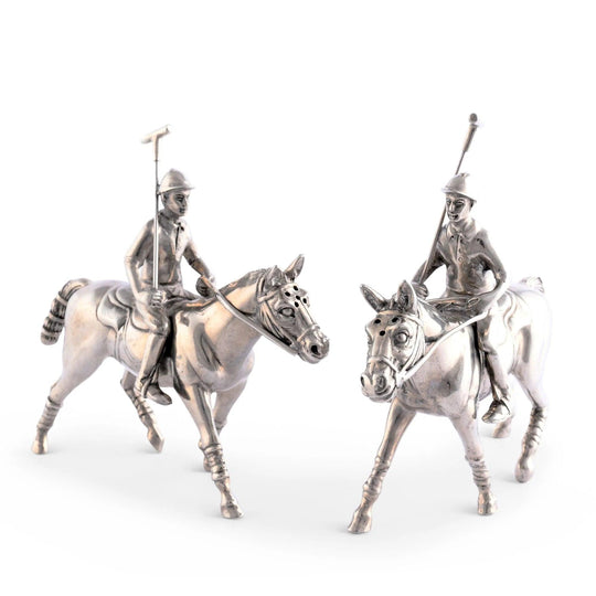 Pewter Polo Player Salt & Pepper Set-Home/Giftware-Kevin's Fine Outdoor Gear & Apparel