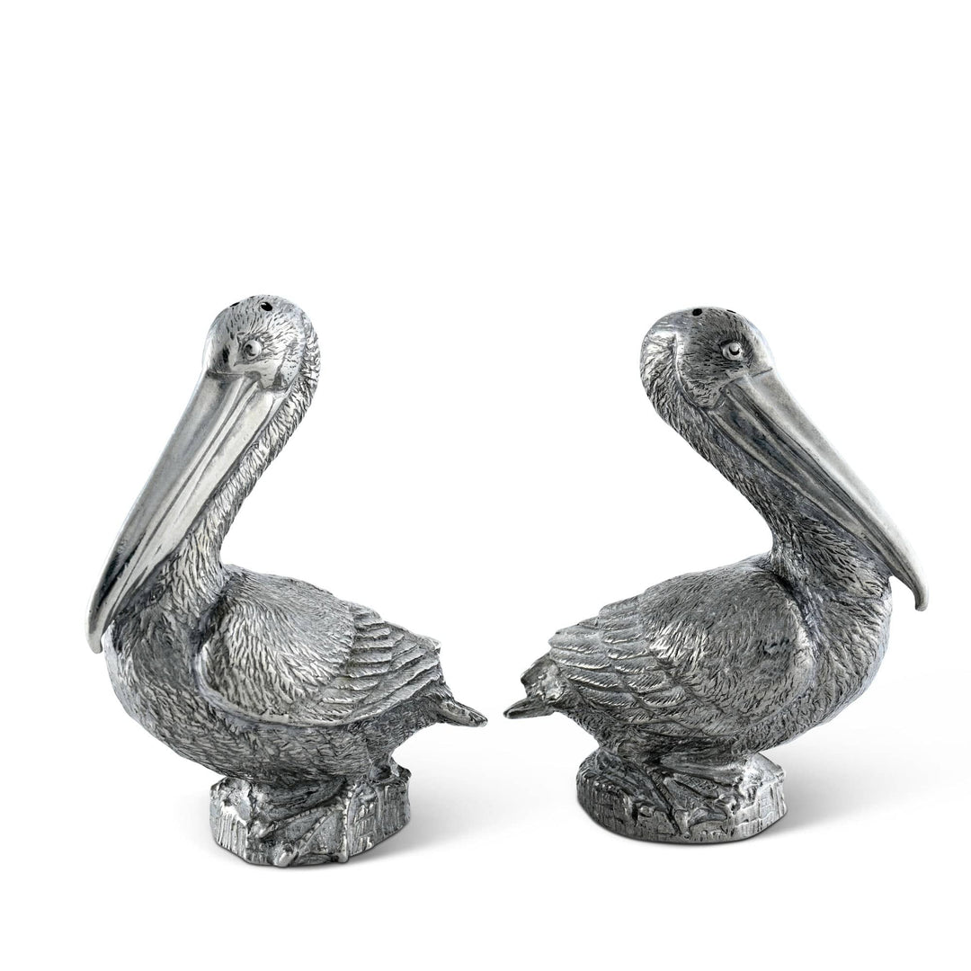 Pelicans Pewter Salt & Pepper Set-Home/Giftware-Kevin's Fine Outdoor Gear & Apparel