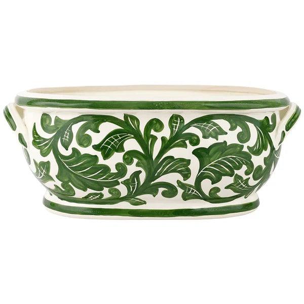 Vietri Verde Garden Oval Planter-Home/Giftware-Kevin's Fine Outdoor Gear & Apparel