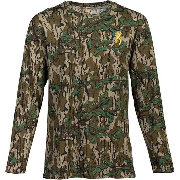 Browning Wasatch Long Sleeve T-Shirt-Men's Clothing-Greenleaf-S-Kevin's Fine Outdoor Gear & Apparel
