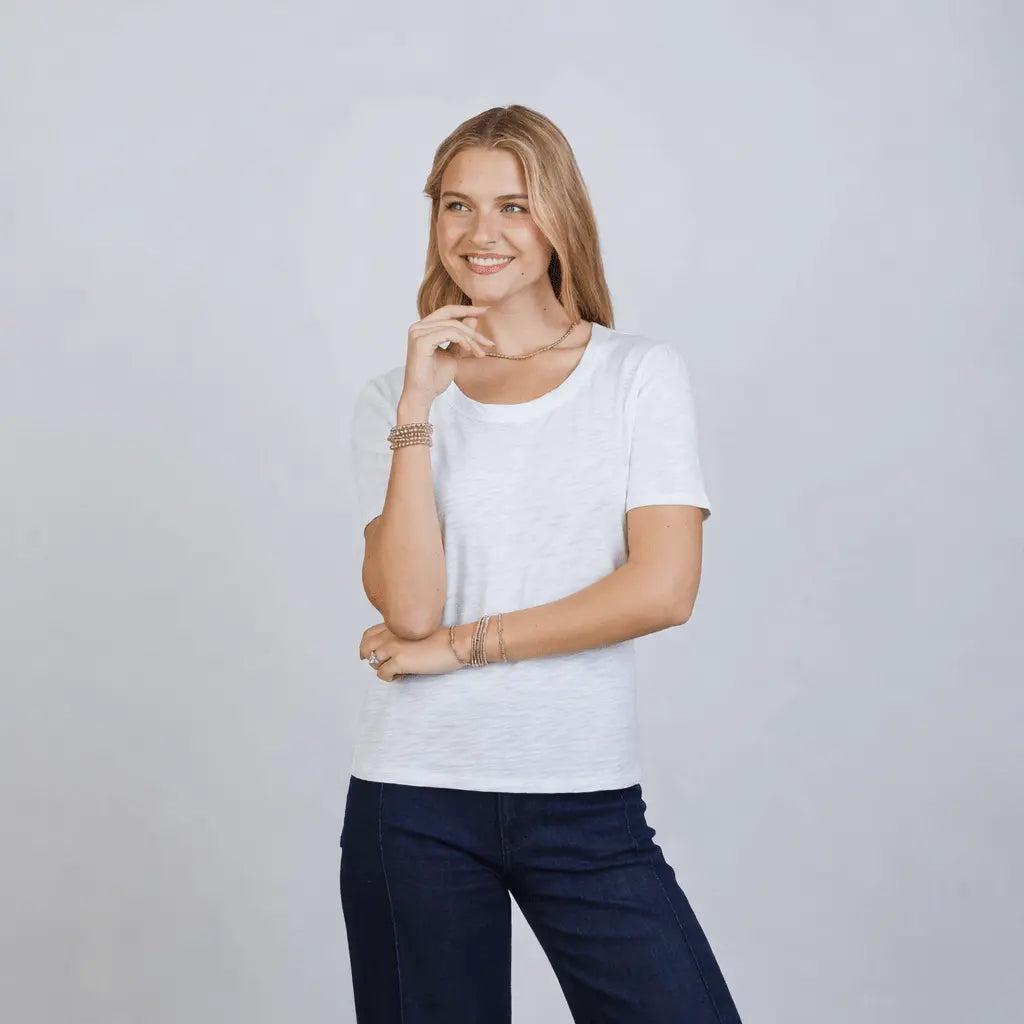 Erin Gray Saturday Short-Sleeve Tee-Women's Clothing-White-XS-Kevin's Fine Outdoor Gear & Apparel