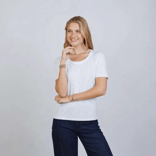 Erin Gray Saturday Short-Sleeve Tee-Women's Clothing-White-XS-Kevin's Fine Outdoor Gear & Apparel
