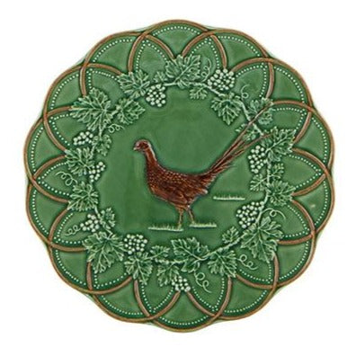 Bordallo Pheasant Snack Plate-Lifestyle-Green/Brown Pheasant-Kevin's Fine Outdoor Gear & Apparel