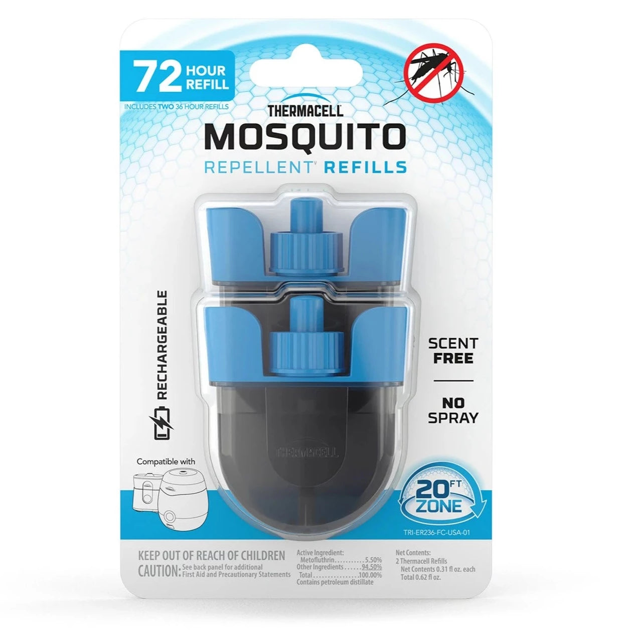 Thermacell Rechargeable Mosquito Repellent Refills-Hunting/Outdoors-72 Hours-Kevin's Fine Outdoor Gear & Apparel