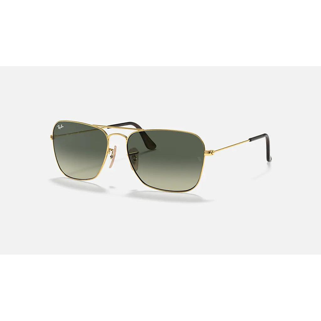 Ray Ban Caravan Sunglasses-Sunglasses-Gold-Grey Gradinet-Kevin's Fine Outdoor Gear & Apparel
