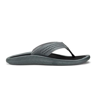 Olukai Men's Ulele Sandal-Footwear-Dark Shadow/Black-9-Kevin's Fine Outdoor Gear & Apparel