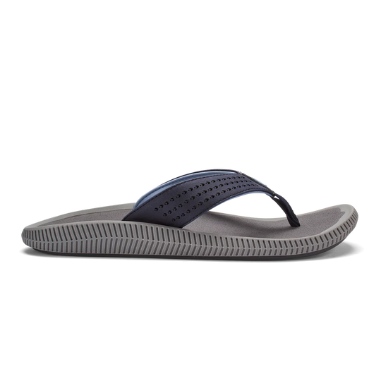 Olukai Men's Ulele Sandal-Footwear-Blue Depth/Charcoal-7-Kevin's Fine Outdoor Gear & Apparel
