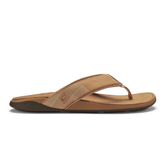 Olukai Men's Tuahine Waterproof Leather Sandals-Footwear-Golden Sand/Golden Sand-8-Kevin's Fine Outdoor Gear & Apparel