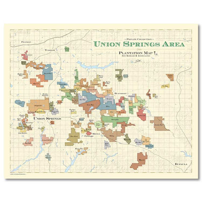 Union Springs Area (Alabama ) Plantation Map