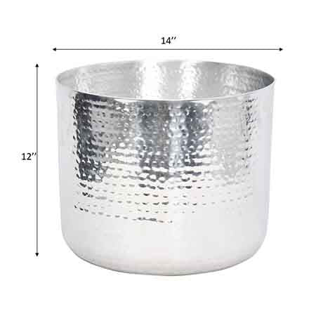 Aluminum Hammered Planter Large-Home/Giftware-Kevin's Fine Outdoor Gear & Apparel