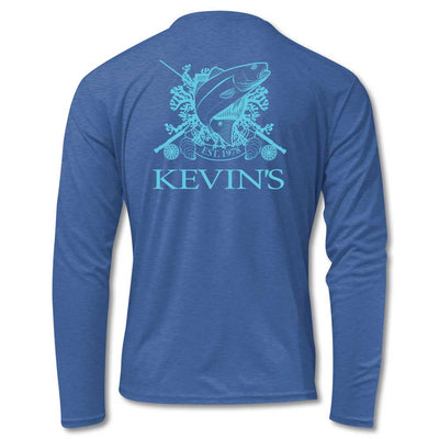 Kevin's Fish Crest Long Sleeve Performance T-Shirt-T-Shirts-Artic Royal-S-Kevin's Fine Outdoor Gear & Apparel