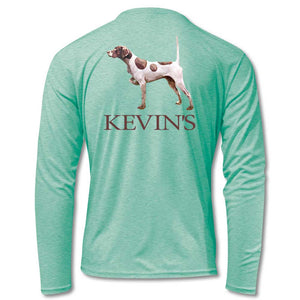 Kevin's Pointer Long Sleeve Performance T-Shirt-T-Shirts-Bahama Mint-S-Kevin's Fine Outdoor Gear & Apparel