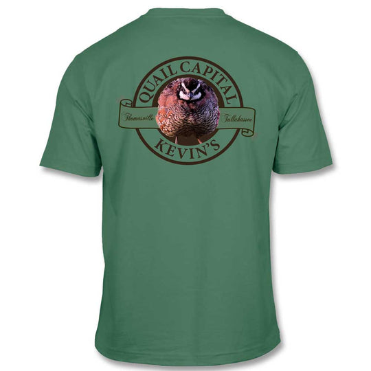Kevin's Quail Capital Short Sleeve T-shirt-T-Shirts-GREEN-S-Kevin's Fine Outdoor Gear & Apparel
