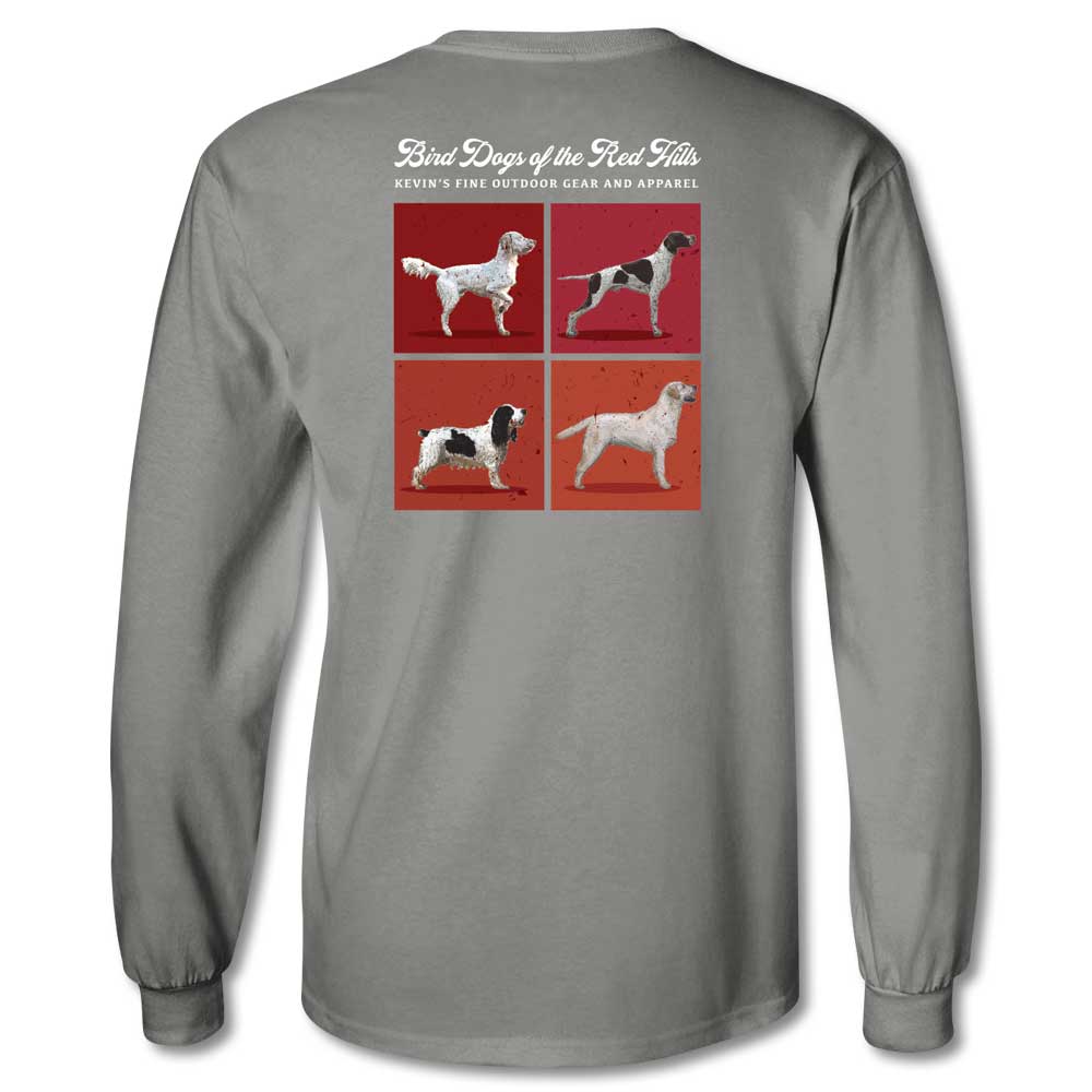 Kevin's Bird Dogs Of The Red Hills Long Sleeve T-Shirt-T-Shirts-S-Kevin's Fine Outdoor Gear & Apparel