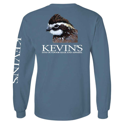 Kevin's Quail Head Long Sleeve T-Shirt-T-Shirts-ICE BLUE-S-Kevin's Fine Outdoor Gear & Apparel