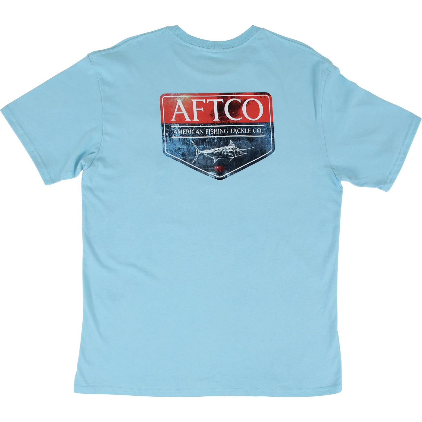 Aftco Splatter Short Sleeve T- Shirt-MENS CLOTHING-Light Blue-S-Kevin's Fine Outdoor Gear & Apparel