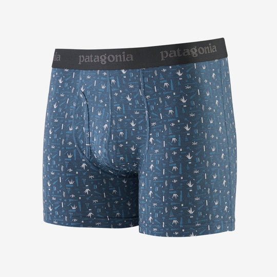 Patagonia Men's Essential Boxer Briefs - 3"-MENS CLOTHING-Swamp Stamp Pigeon Blue-S-Kevin's Fine Outdoor Gear & Apparel
