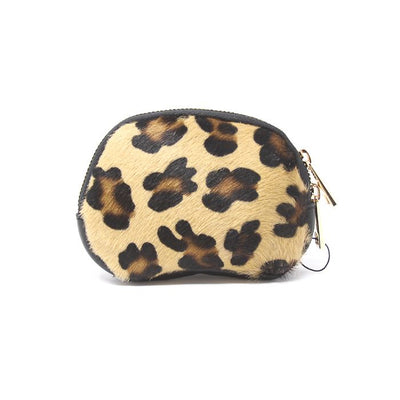 Kevin's Ladies Calf Skin Coin Purse-Handbags-German Fuentes-Leopard-Kevin's Fine Outdoor Gear & Apparel