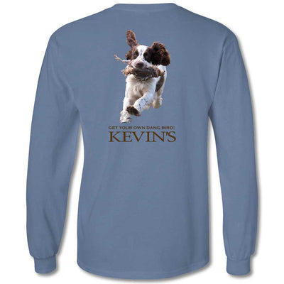Kevin's Get Your Own Dang Bird Long Sleeve T-Shirt-Men's Clothing-BLUE JEAN-S-Kevin's Fine Outdoor Gear & Apparel