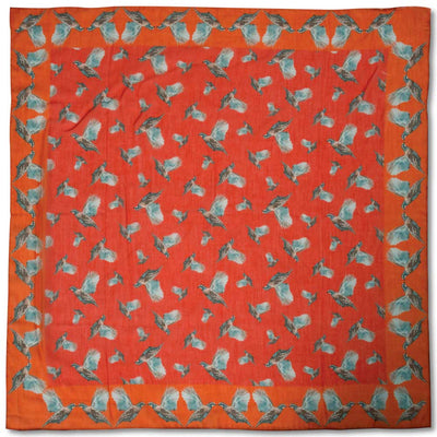 Kat McCall Flying Quail Scarf/Bandana-Women's Accessories-Red-Kevin's Fine Outdoor Gear & Apparel