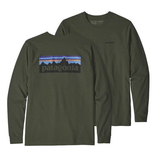 Patagonia Men's Long Sleeve P-6 Logo Responsibili-Tee T-Shirt-MENS CLOTHING-ALDER GREEN-L-Kevin's Fine Outdoor Gear & Apparel