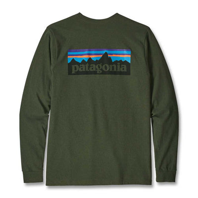 Patagonia Men's Long Sleeve P-6 Logo Responsibili-Tee T-Shirt-MENS CLOTHING-NOMAD GREEN-2XL-Kevin's Fine Outdoor Gear & Apparel