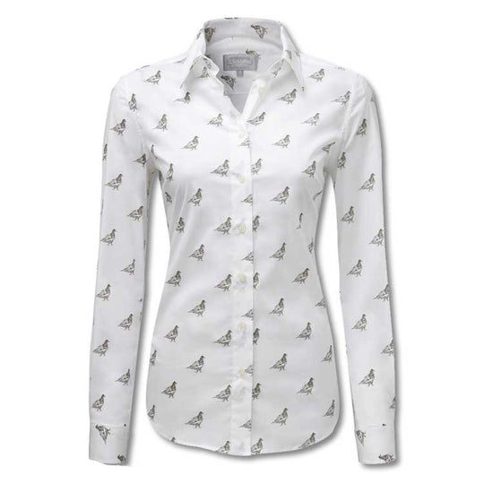 Schoffel Ladies Norfolk Shirt-WOMENS CLOTHING-Schöffel Country-GREY PTARMIGAN-US6/UK10-Kevin's Fine Outdoor Gear & Apparel