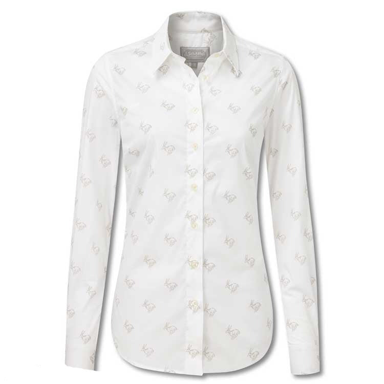 Schoffel Ladies Norfolk Shirt-WOMENS CLOTHING-Schöffel Country-MARBLE HARE-US10/UK14-Kevin's Fine Outdoor Gear & Apparel