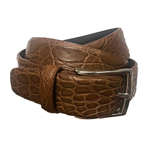 Simonnot Godard Crocodile Safari Nubuck Belt-MENS CLOTHING-Kevin's Fine Outdoor Gear & Apparel