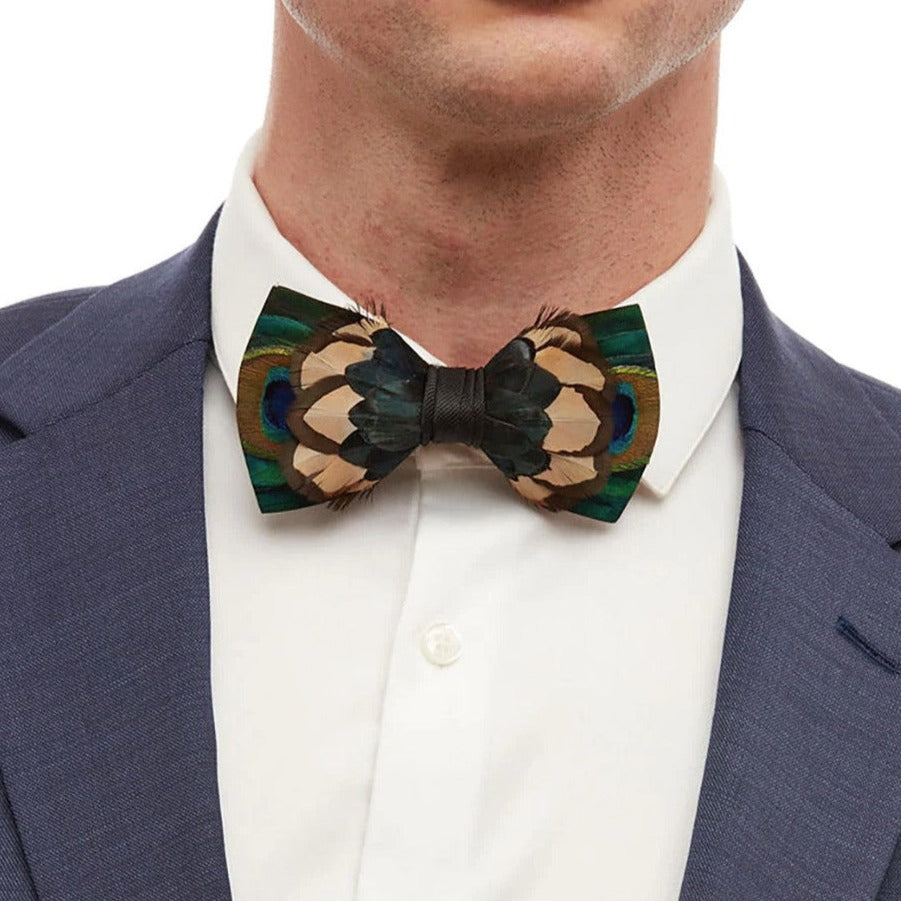 Brackish Nomad Feather Bow Tie-Men's Accessories-Kevin's Fine Outdoor Gear & Apparel