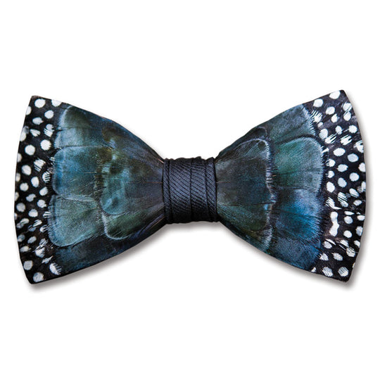 Brackish Green Pond Pheasant and Guinea Bow Tie-MENS CLOTHING-Brackish-Kevin's Fine Outdoor Gear & Apparel