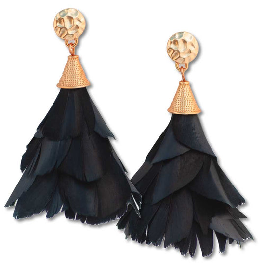 Brackish Parades Goose Feather Earrings-JEWELRY-PETITE-Kevin's Fine Outdoor Gear & Apparel