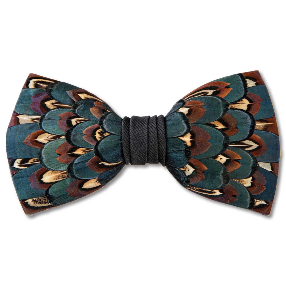 Brackish Turner Feather Bow Tie-Men's Accessories-Kevin's Fine Outdoor Gear & Apparel