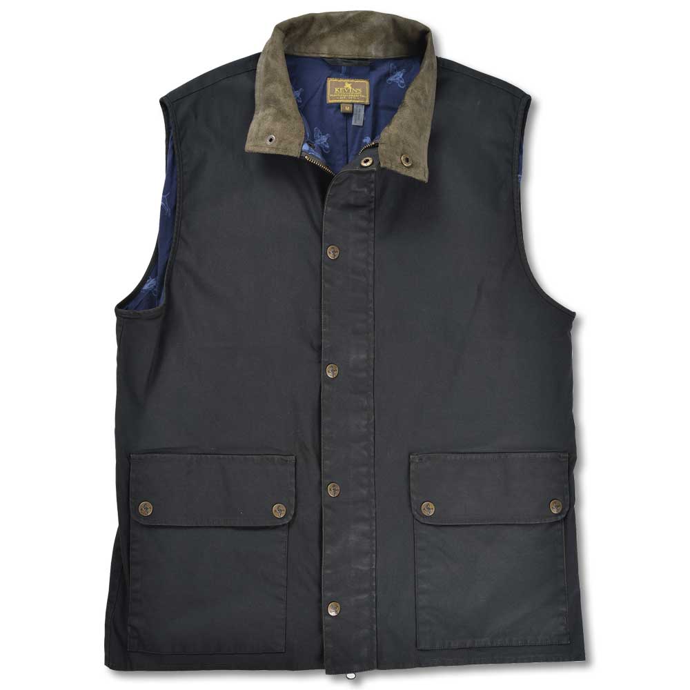 Kevin's Washable Waxed Men's Vest-MENS CLOTHING-DARK GREEN-2XL-Kevin's Fine Outdoor Gear & Apparel