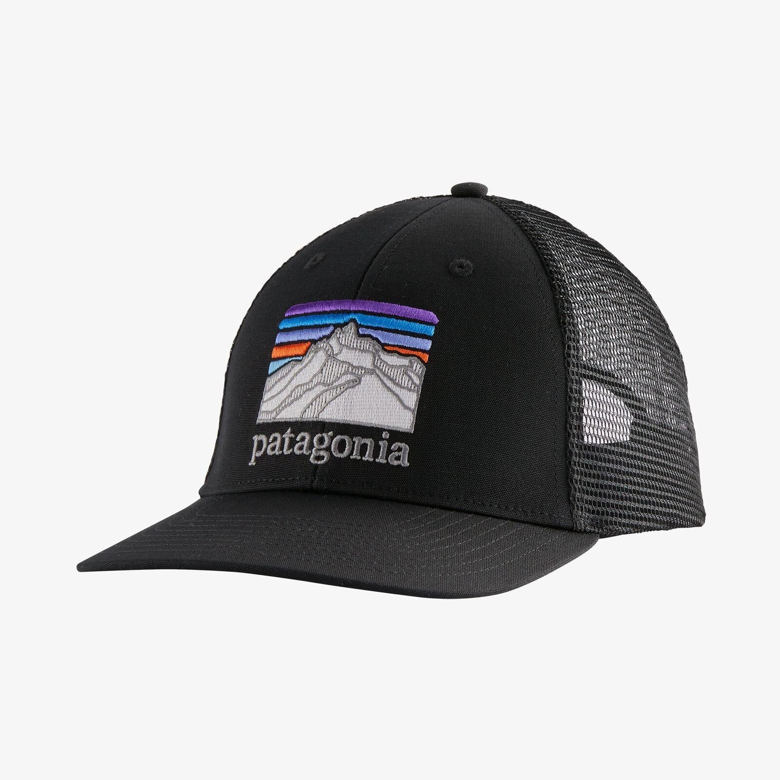Patagonia Line Logo Ridge LoPro Trucker Hat-MENS CLOTHING-BLACK-Kevin's Fine Outdoor Gear & Apparel