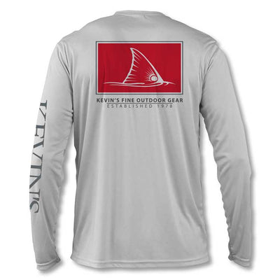 Kevin's Long Sleeve Performance T-Shirt - Red Fish