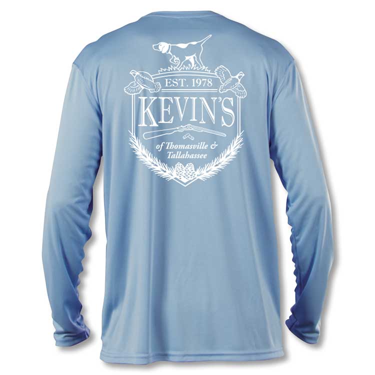Kevin's Crest Kid's Long Sleeve Performance T-Shirt