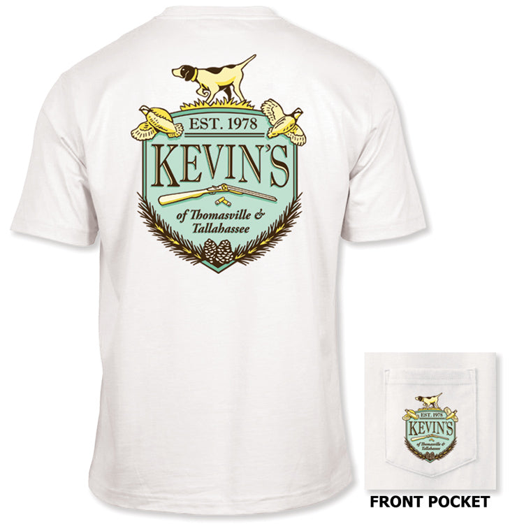 Kevin's Crest Short Sleeve Pocket T-Shirt-T-Shirts-Kevin's Fine Outdoor Gear & Apparel