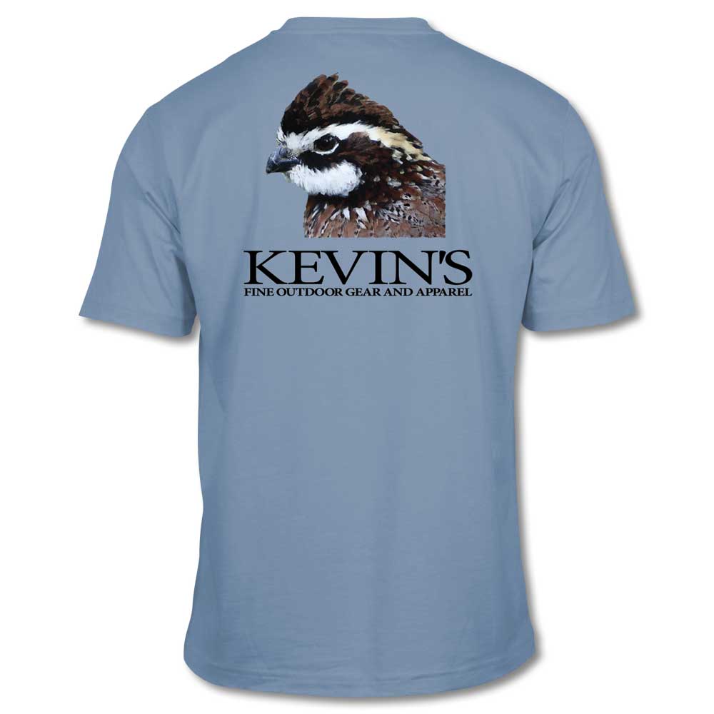 Kevin's Quail Head Short Sleeve T-Shirt-T-Shirts-WASHED DENIM-S-Kevin's Fine Outdoor Gear & Apparel