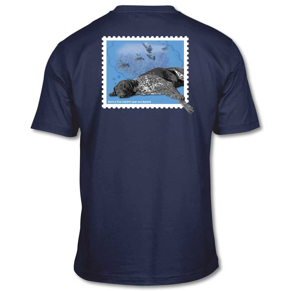 Kevin's Dreaming Dog Short Sleeve T-Shirt-T-Shirts-Navy-S-Kevin's Fine Outdoor Gear & Apparel