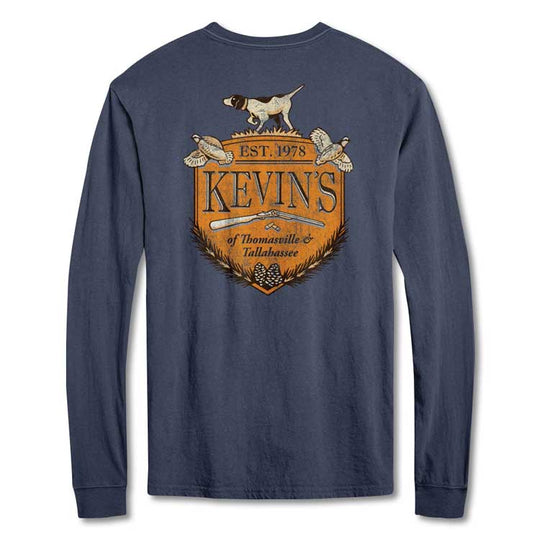 Kevin's Long Sleeve Distressed Crest T-Shirt