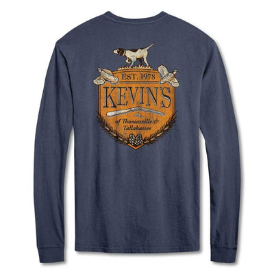 Kevin's Long Sleeve Distressed Crest T-Shirt