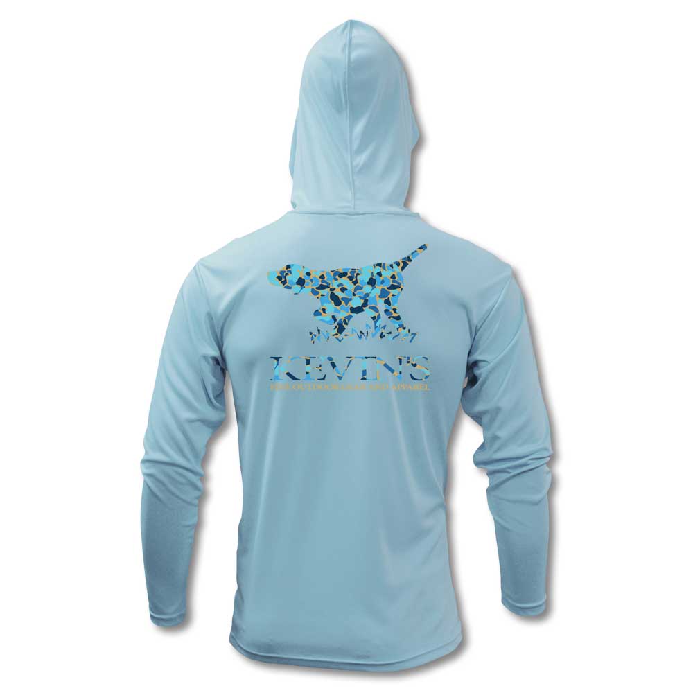 Kevin's Kids Xtreme Tek Hoodie-CHILDRENS CLOTHING-Ice Blue/Camo Pointer-S-Kevin's Fine Outdoor Gear & Apparel