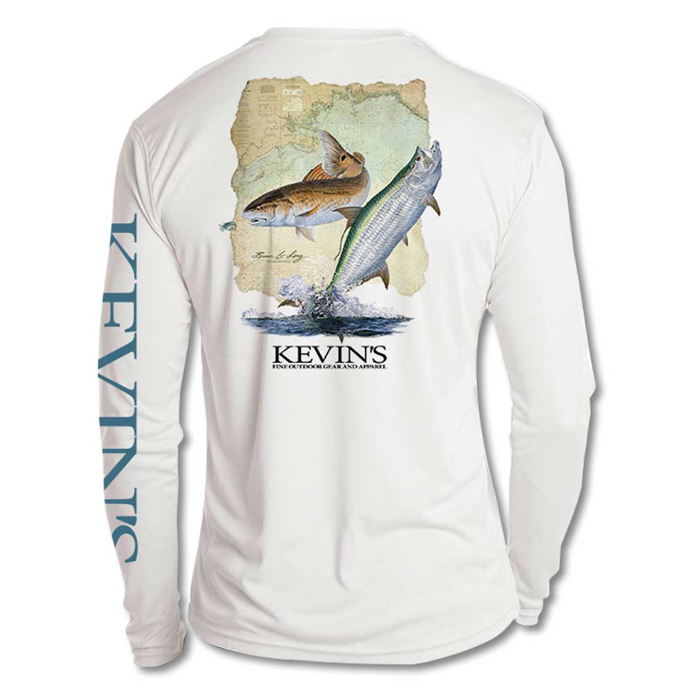 Kevin's St. James Bay Performance Long Sleeve Fishing Shirt-MENS CLOTHING-White-S-Kevin's Fine Outdoor Gear & Apparel