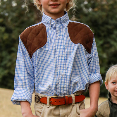 Kevin's Kids' Performance Tattersall Shooting Shirt-CHILDRENS CLOTHING-Kevin's Fine Outdoor Gear & Apparel