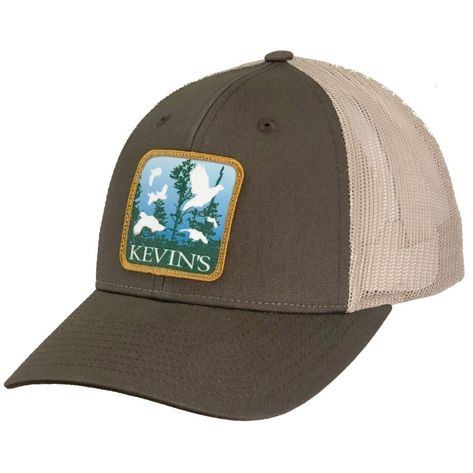 Kevin's Richardson Quail Pines Cap-Men's Accessories-Split Brown/Khaki-Kevin's Fine Outdoor Gear & Apparel