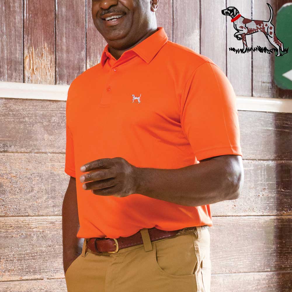 Kevin's Custom Pointer Stretch Performance Polo-MENS CLOTHING-Kevin's Fine Outdoor Gear & Apparel