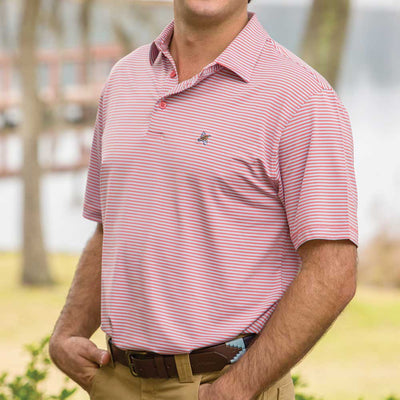 Kevin's Stretch Performance Striped Polo-MENS CLOTHING-Kevin's Fine Outdoor Gear & Apparel